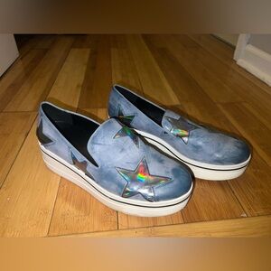 Holographic Star Platform Stella McCartney Shoes